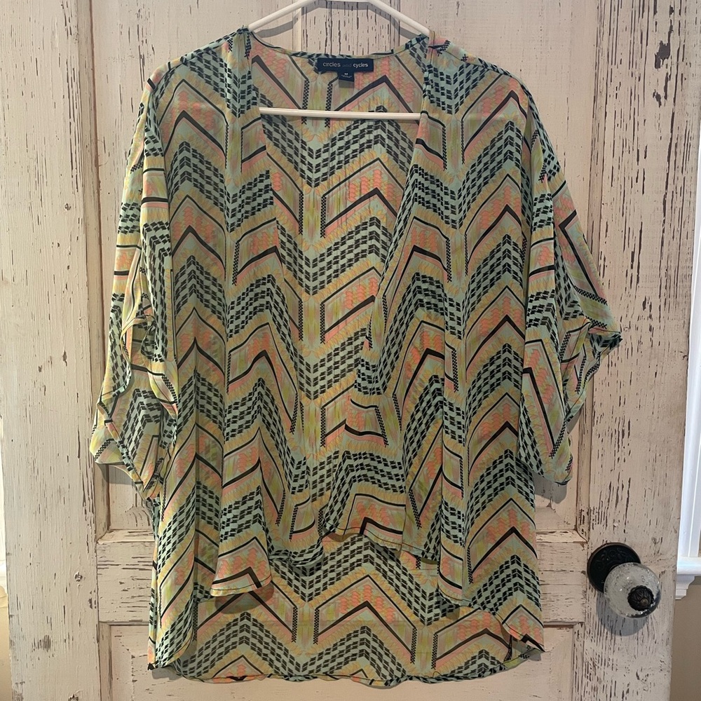 1-Circles & Cycles Kimono